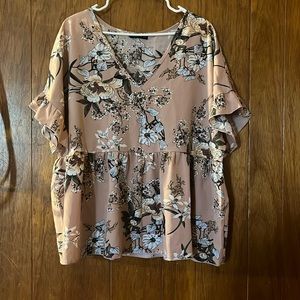 Mauve floral top